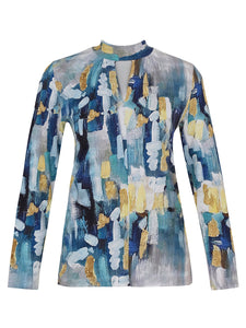 Abstract Twist Keyhole Top
