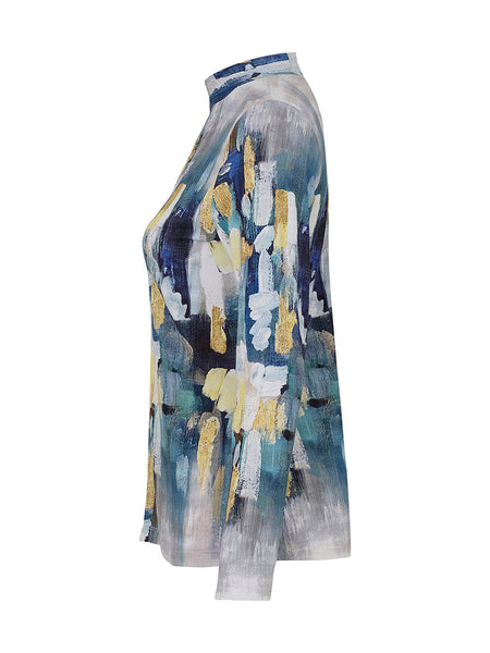 Abstract Twist Keyhole Top