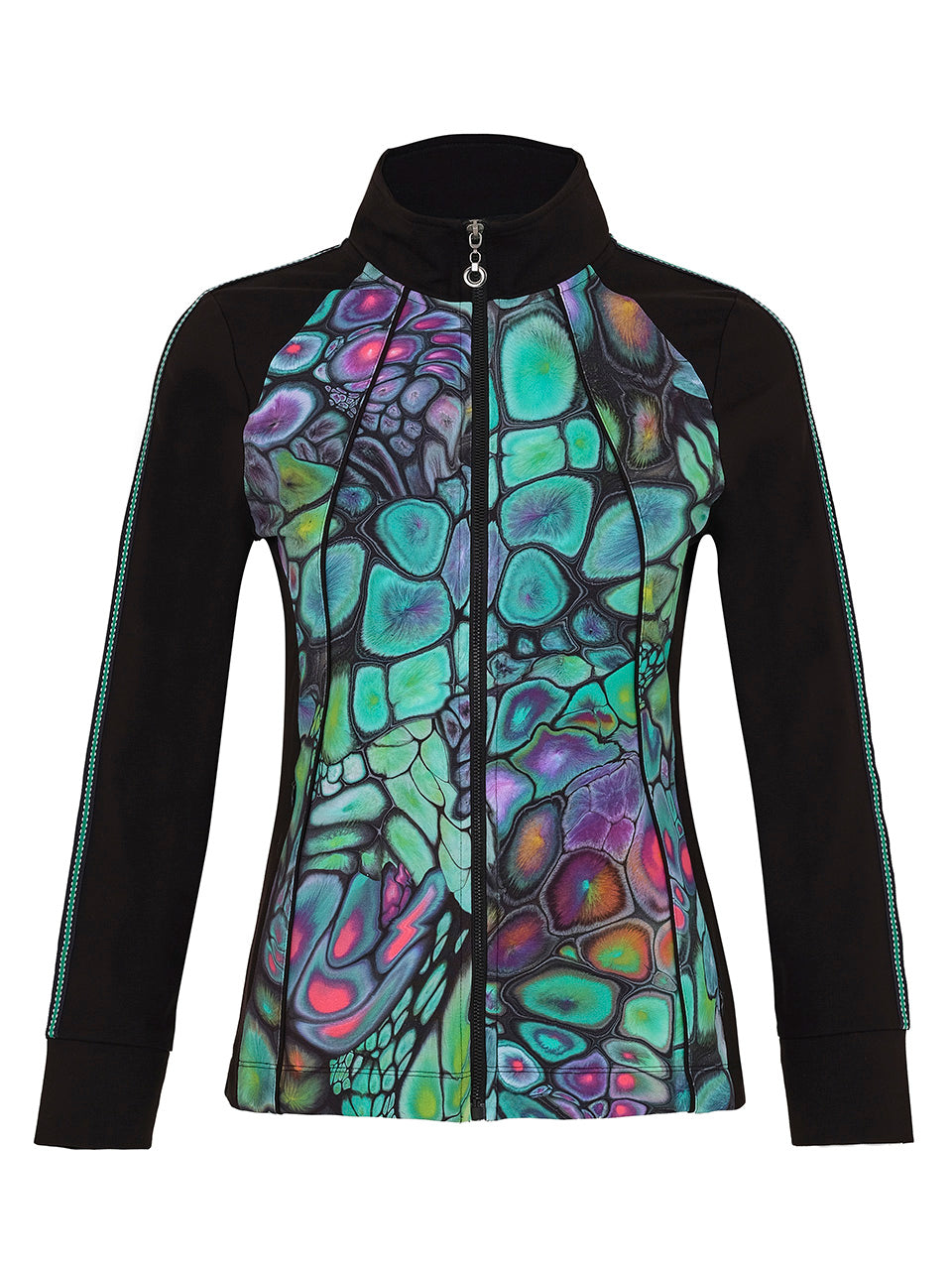 Fantasy Print Zip Jacket