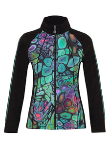 Fantasy Print Zip Jacket