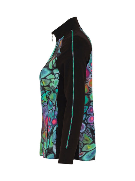 Fantasy Print Zip Jacket