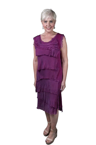 Mariana Silk Ruffle Dress
