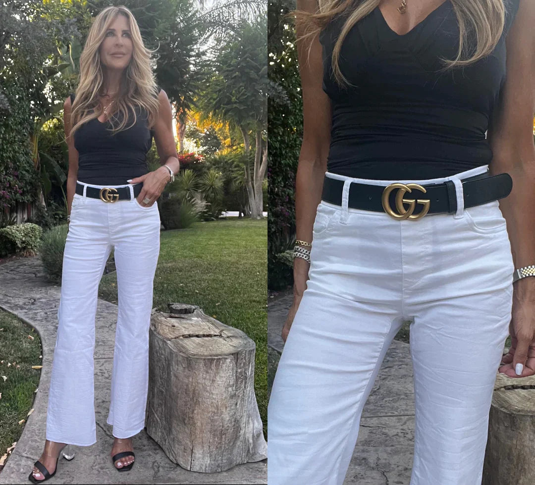 Amanda White Wide Leg Pant