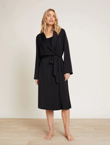 Washed Satin Robe