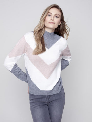 Chevron Stripes Sweater