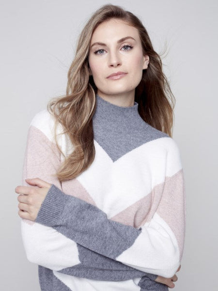 Chevron Stripes Sweater