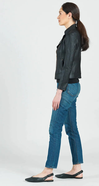 Liquid Leather Double Zip Jacket