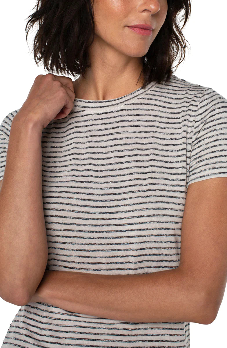 Striped Crew Neck Tee