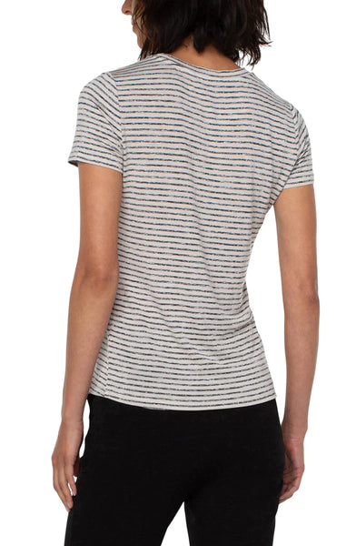 Striped Crew Neck Tee