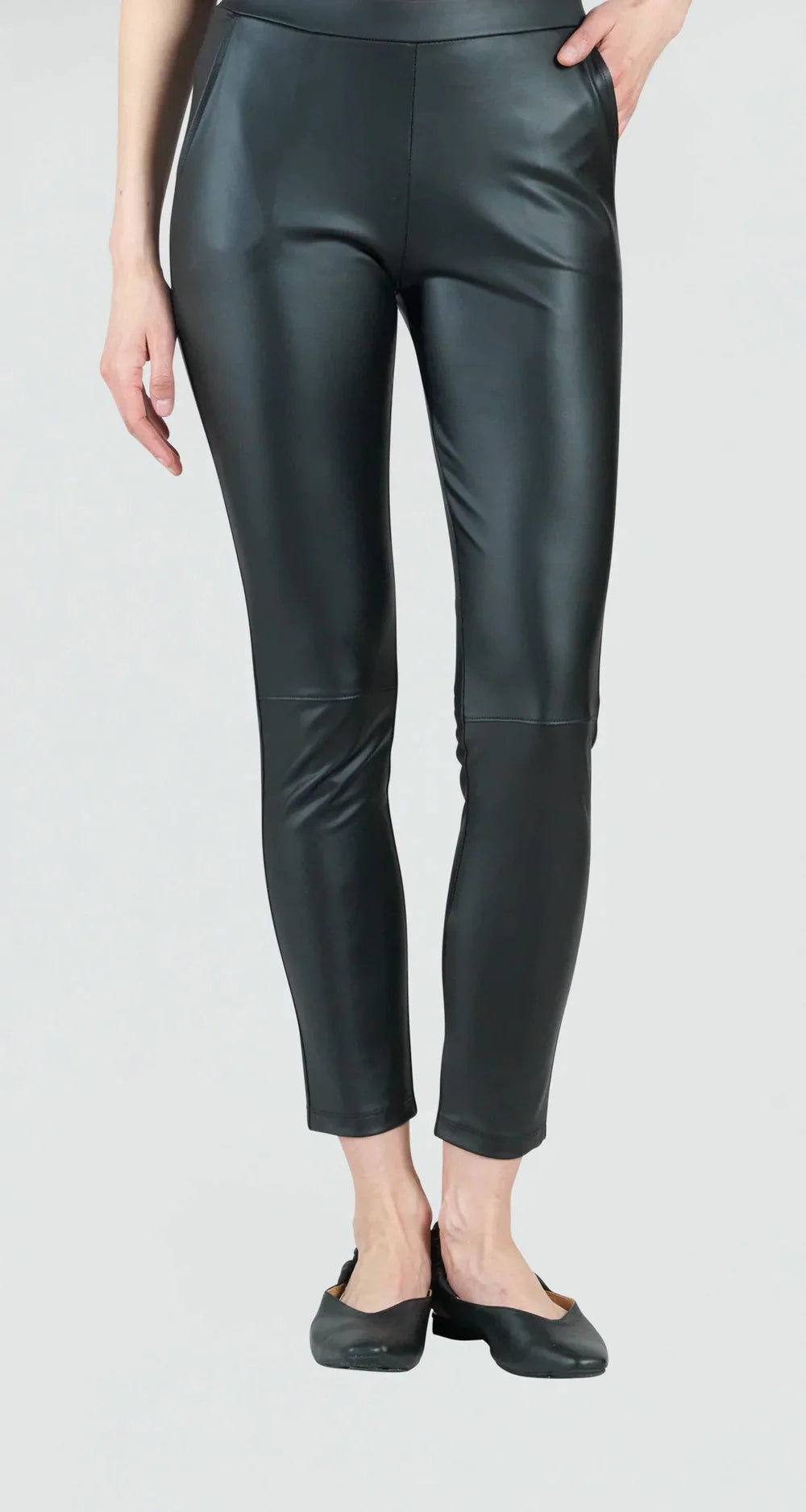 Liquid Leather Skinny Pocket Pant