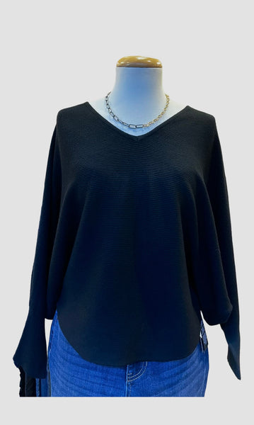 Ryu V-Neck Ribbed Top
