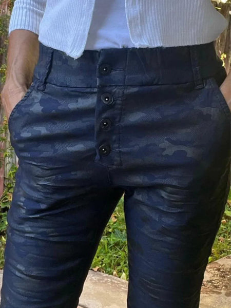 Ronit Blue Camo Pant