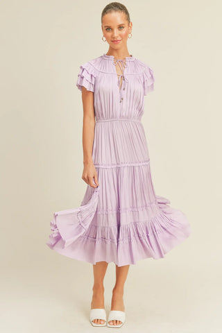 Kianna Short Sleeve Ruffle Dress