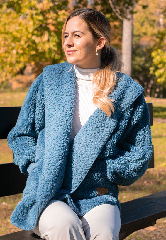 Hooded Plush Wrap