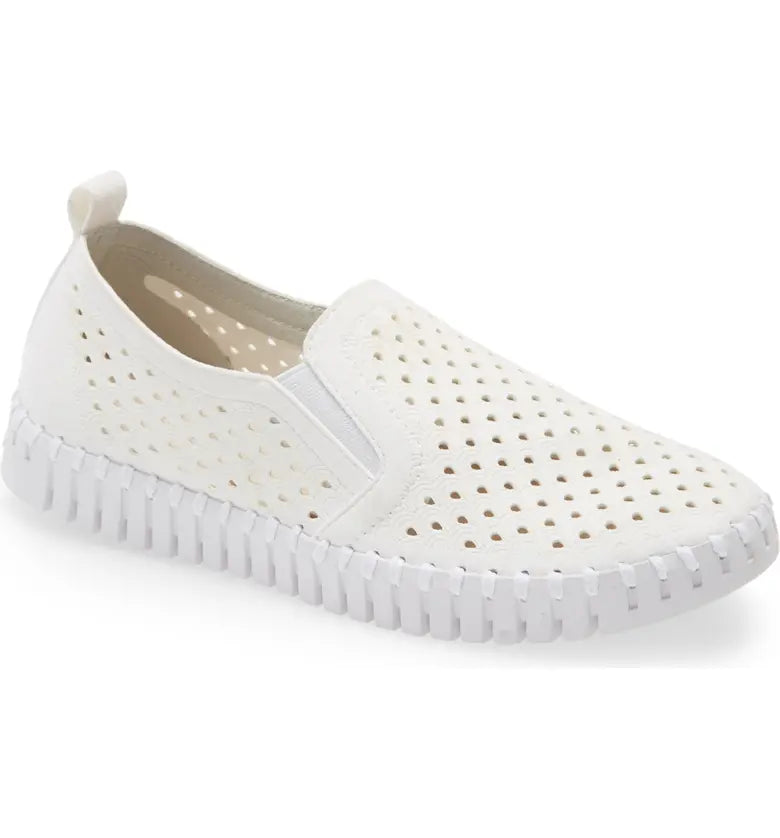 Tulip Perforated Slip-On Sneakers