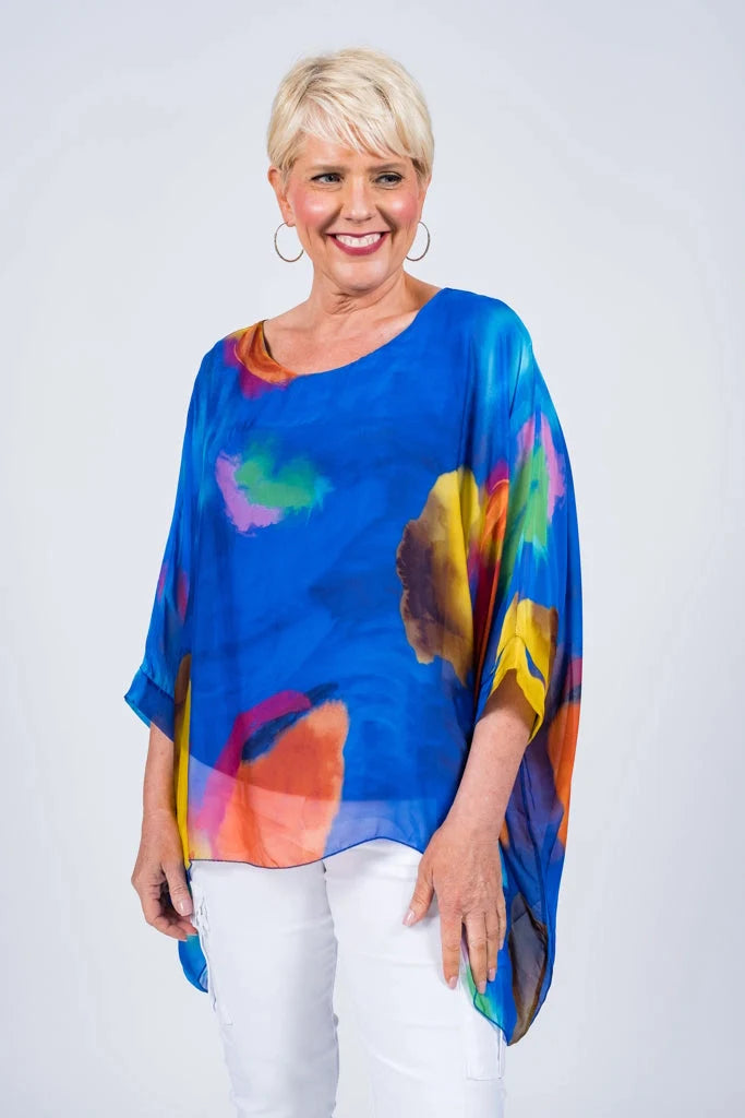 Sofia Sunrise Silk Kaftan