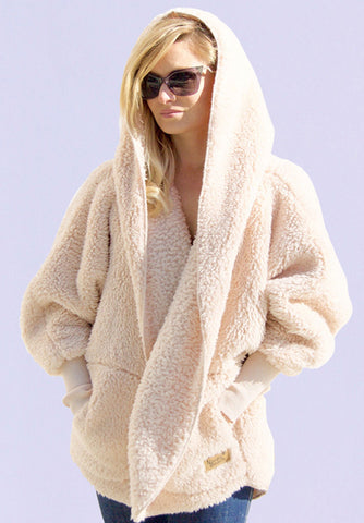 Hooded Plush Wrap