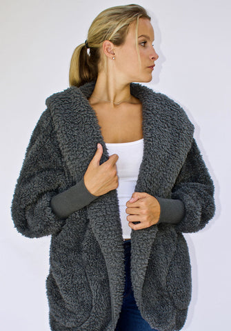 Hooded Plush Wrap