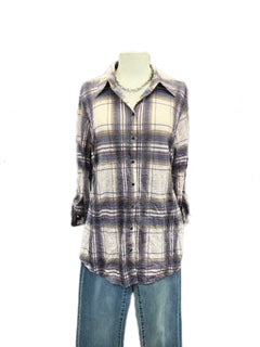 Crushed Snap Front Shirt