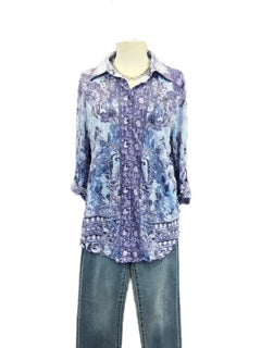 Crushed Snap Front Shirt