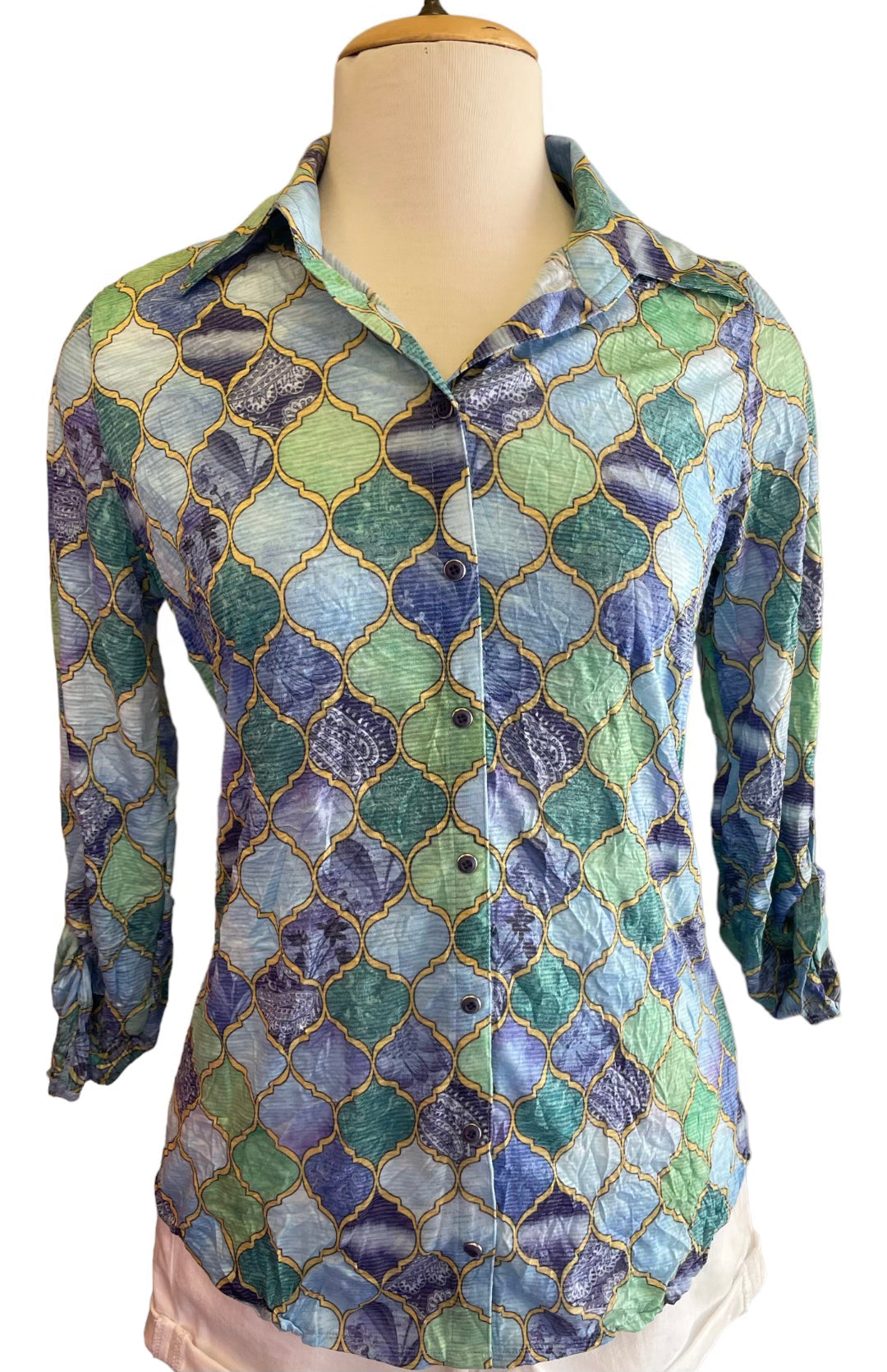 Crushed Snap Front Shirt