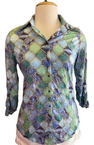 Crushed Snap Front Shirt