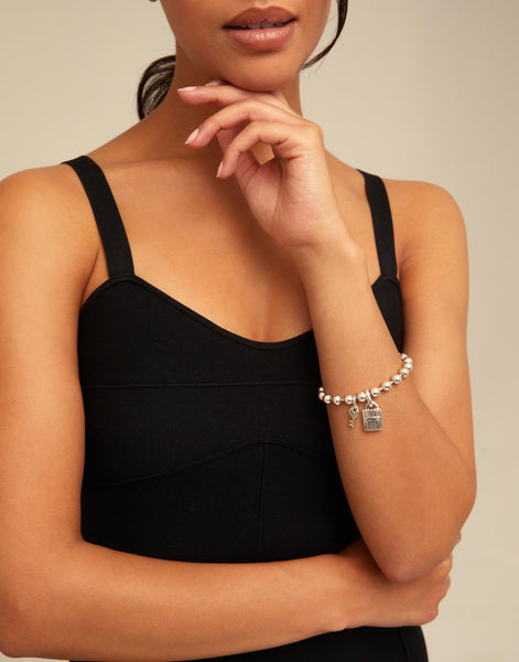Silver Key Bracelet