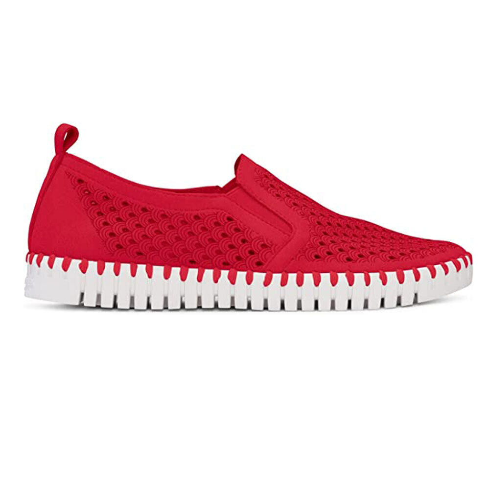 Tulip Perforated Slip On Sneakers