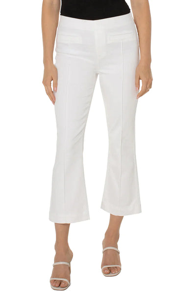 Chloe Crop Flare with Welt Pockets
