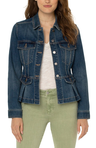 Peplum Denim Jacket
